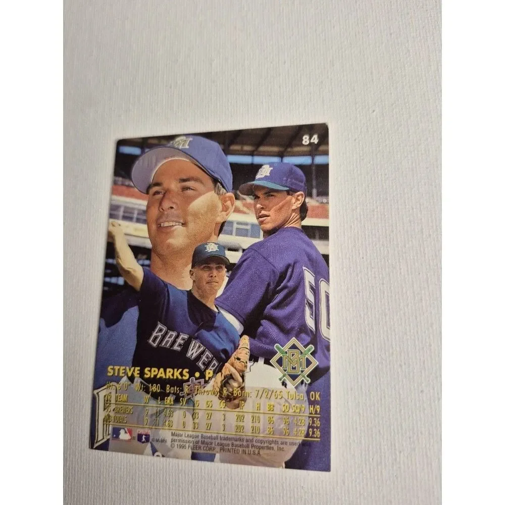 1996 Fleer Ultra - Steve Sparks #84 Gold Medallion Edition